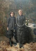 Theo Van Rysselberghe The Sisters of the Painter Schlobach oil painting picture wholesale